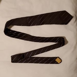 Men's Cheinault polyester brown with strip pattern tie